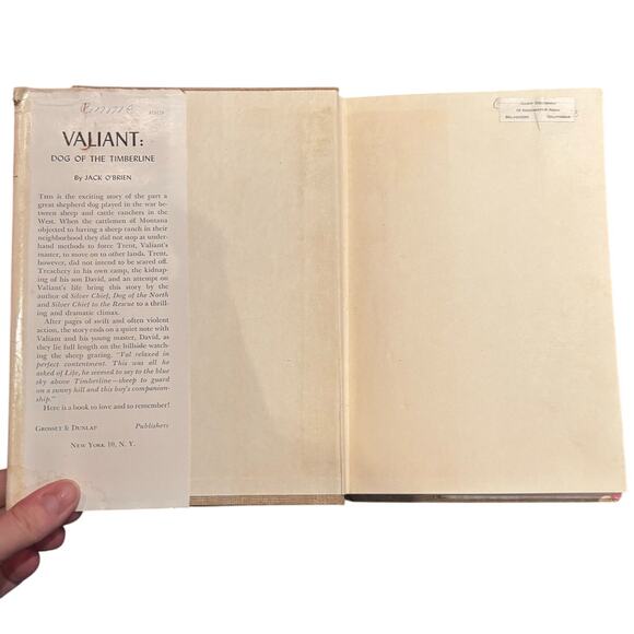 VTG 1935 Famous Dog Stories Book, "Valiant, Dog of the Timberline" HC, DJ - Picture 4 of 6